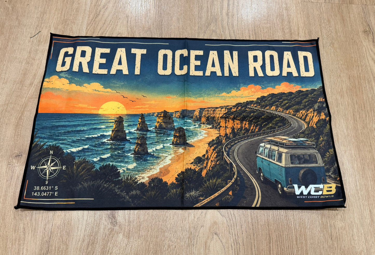 WCB Bowls Cloth ‘Great Ocean Rd'