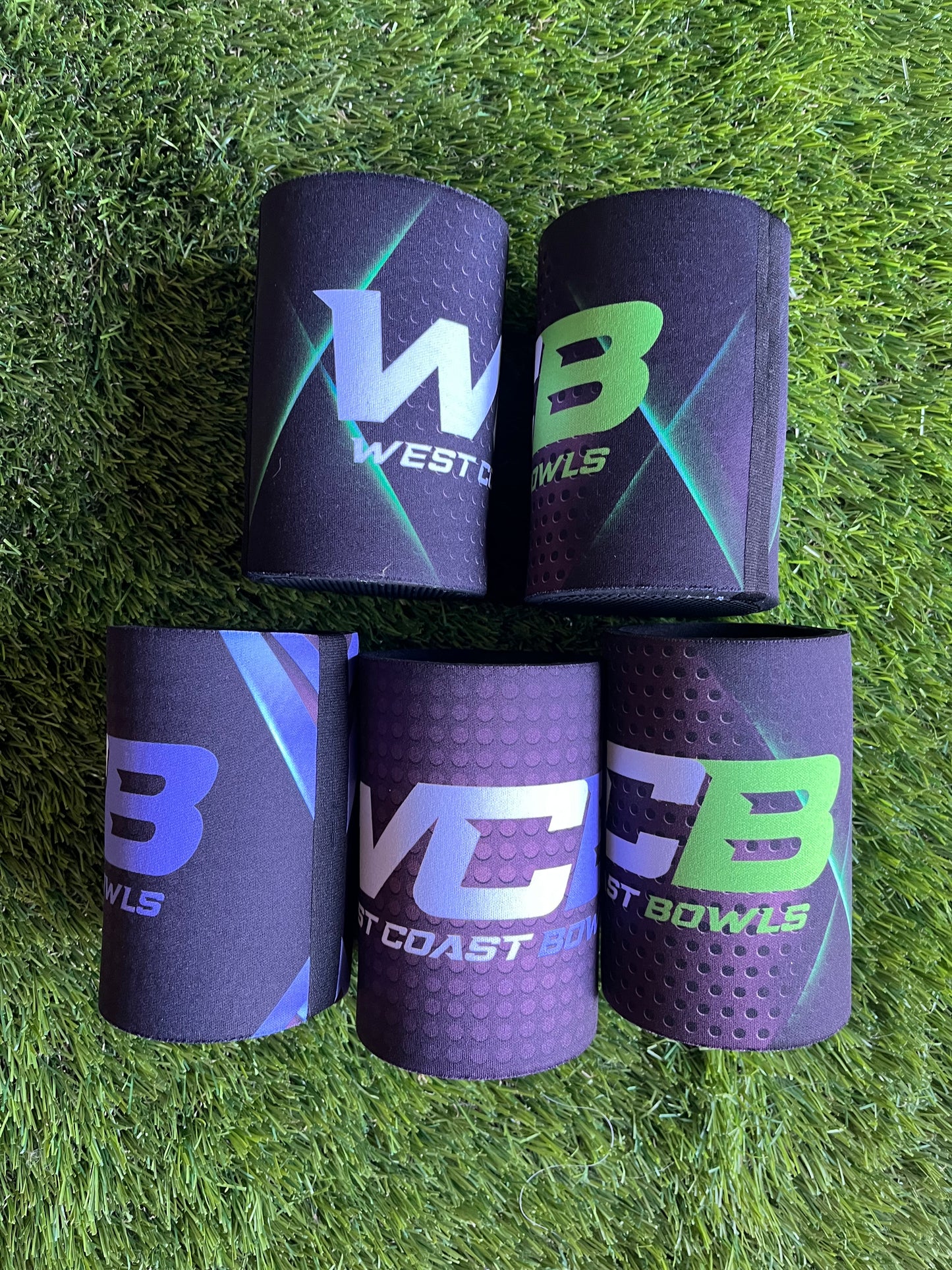 Custom Lawn Bowls Club Stubby Holders