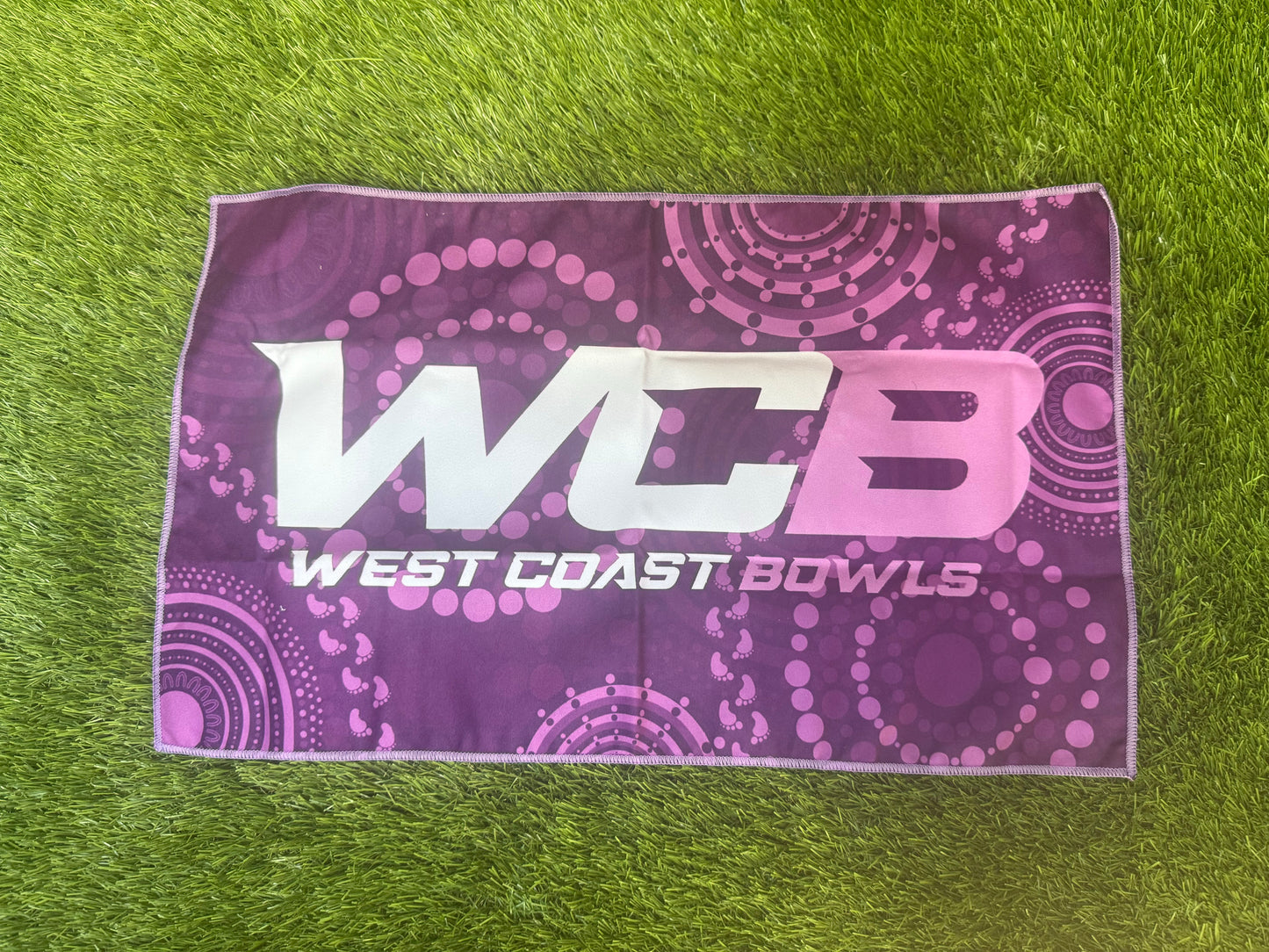 WCB Delama Purple Lawn Bowls Cloth