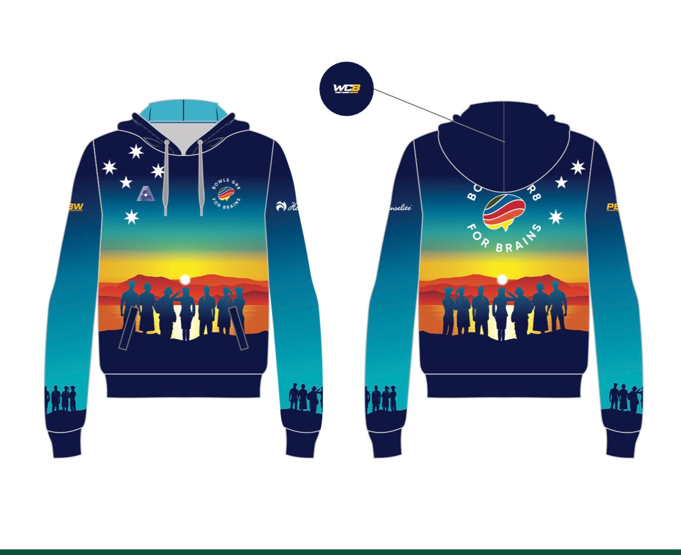 Bowls Gr8 for Brains Hoody