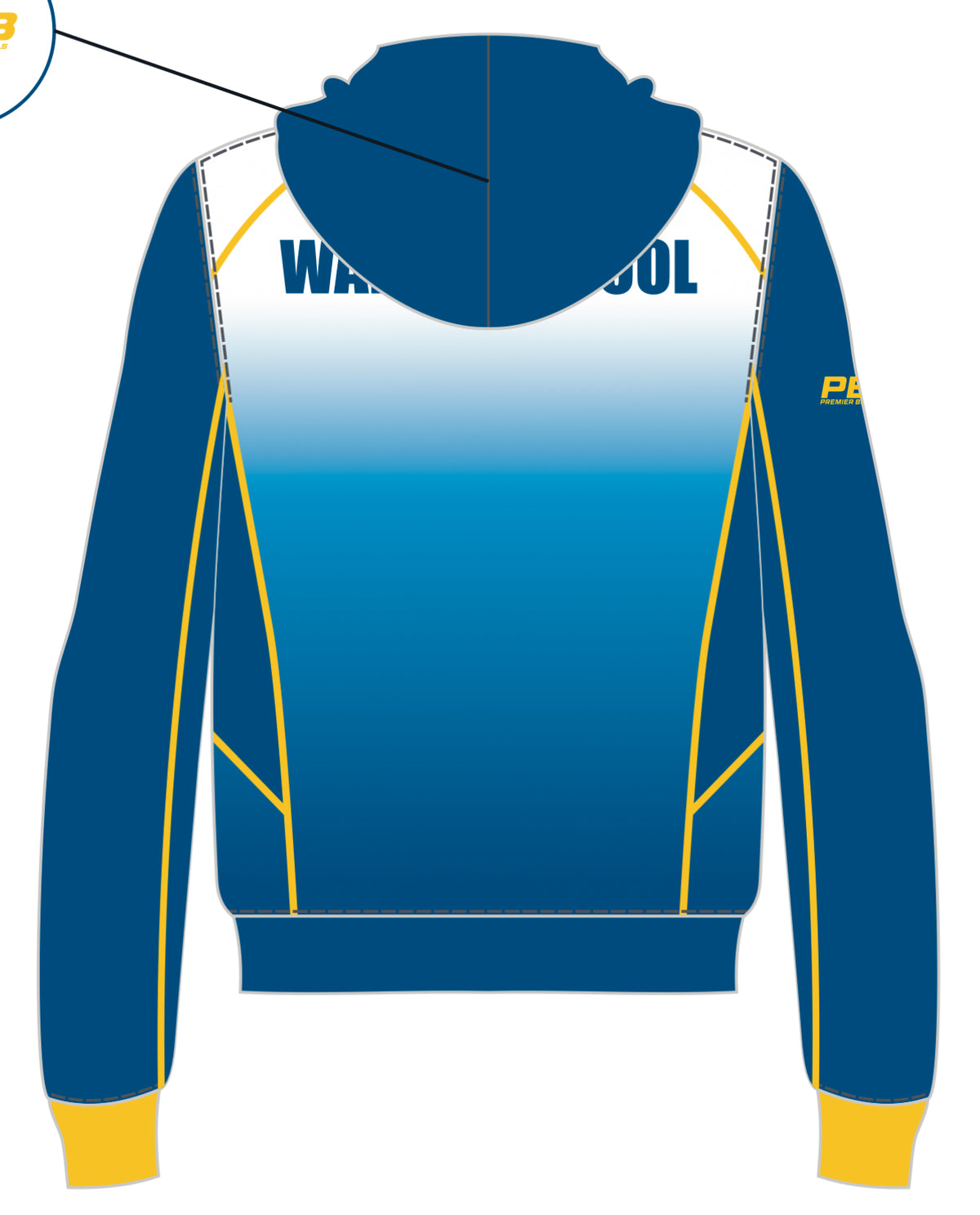 Warrnambool Bowling Club Junior Zipped Hoodie