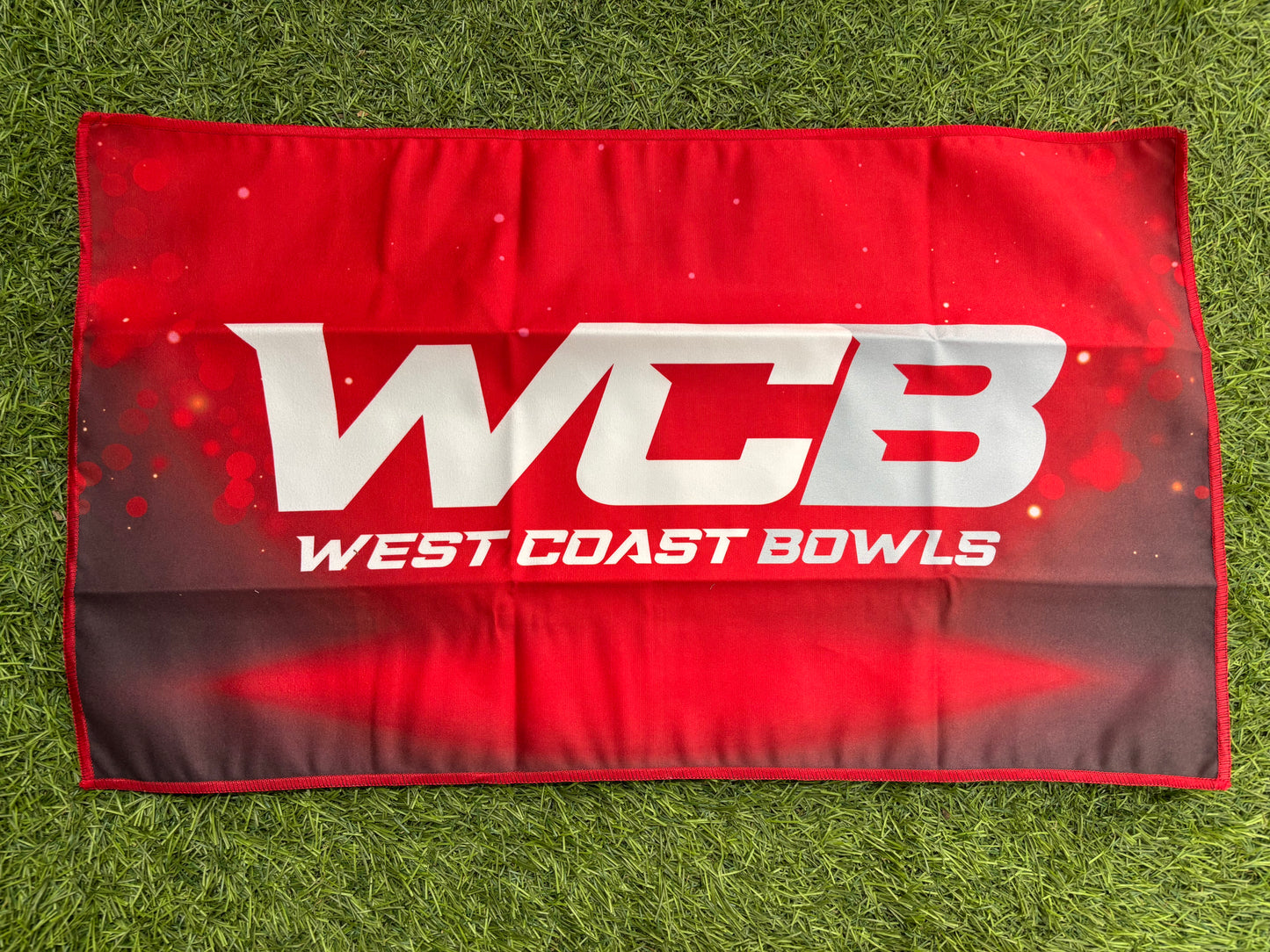 WCB Red Lawn Bowls Cloth
