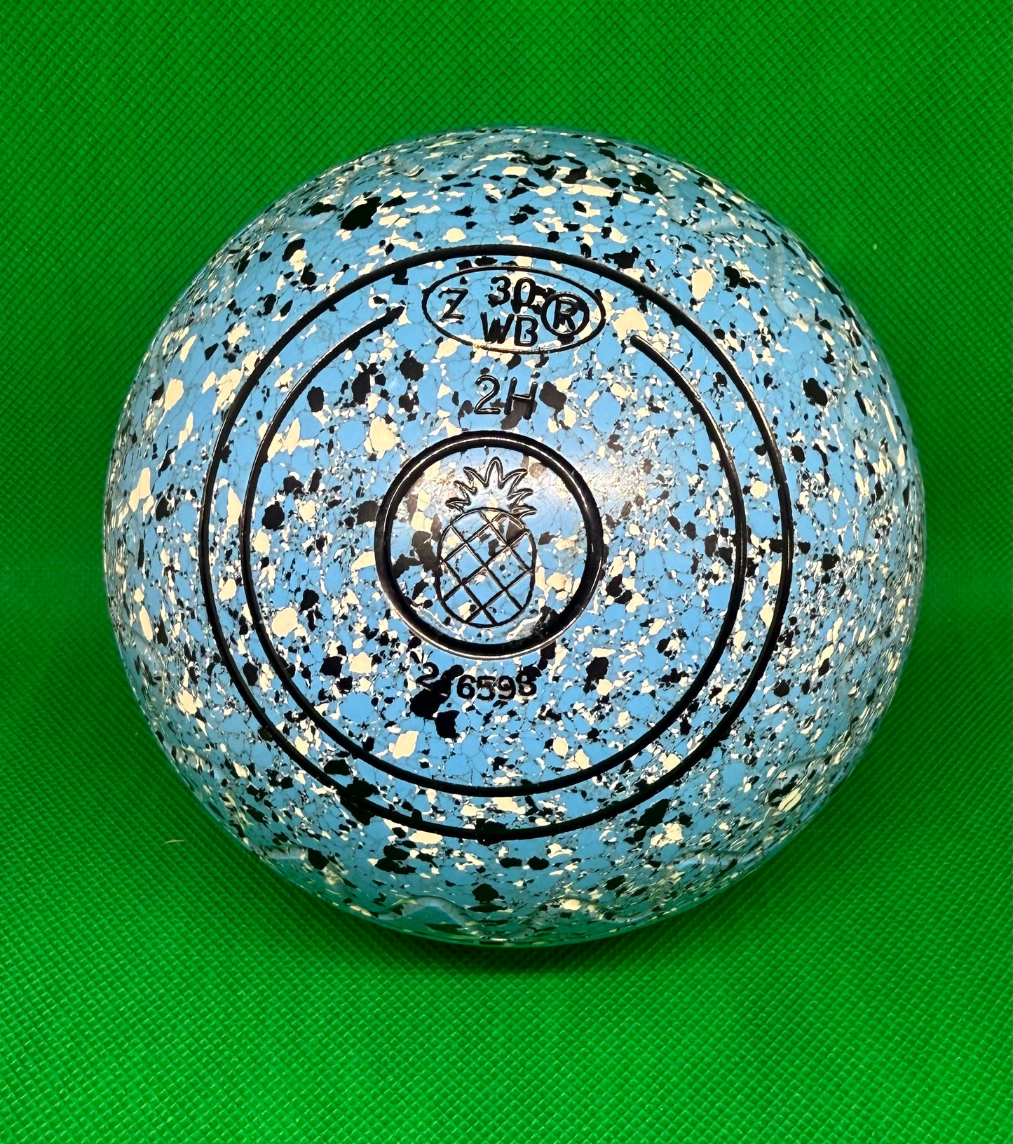 Aero Optima Size 2 Blue ZigZag Grip Pineapple Logo