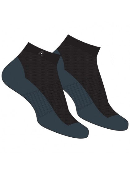 DRAKES PRIDE BLACK/CHARCOAL MENS QUARTER SOCKS