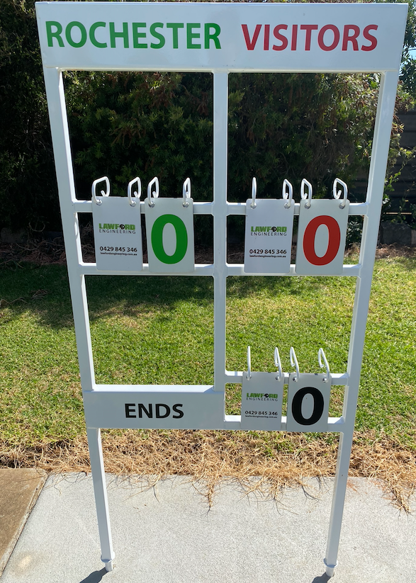 Lawn Bowls Scoreboard on Spike or Pin