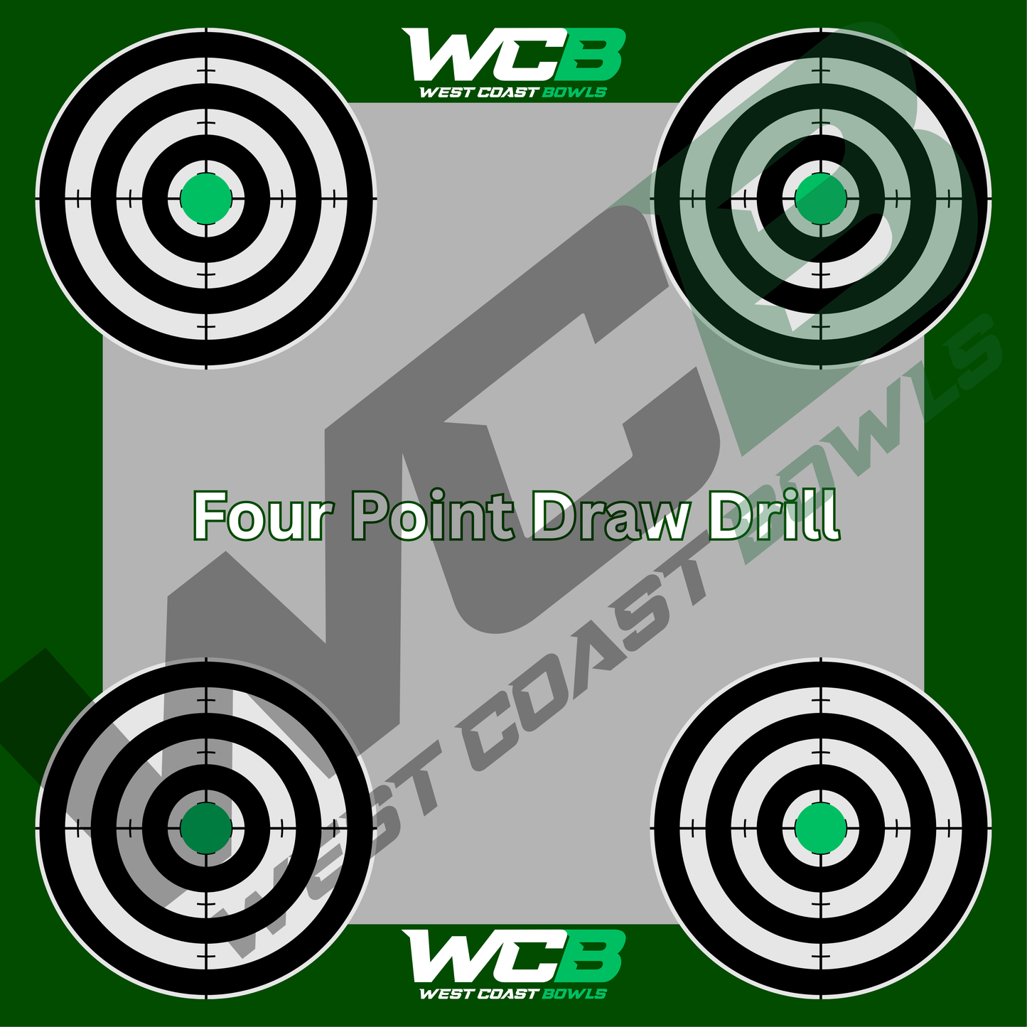 WCB Pro Target Mats- Four Point Drill