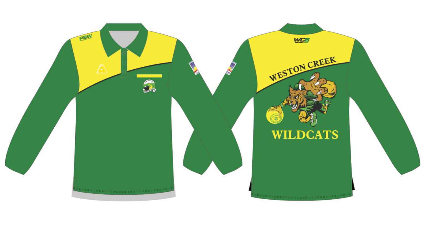 Weston Creek Bowling Club Mens Long Sleeve Polo