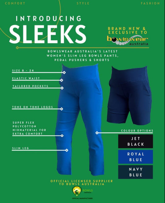 Ladies Sleek 3/4 Pedal Pushers- Bottle Green