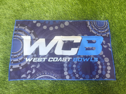 WCB Delama Blue Lawn Bowls Cloth