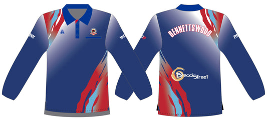 Bennettswood Bowling Club Mens Long Sleeve Polo
