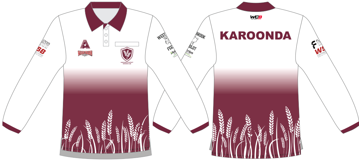 Karoonda & District Bowling Club Mens Long Sleeved Polo