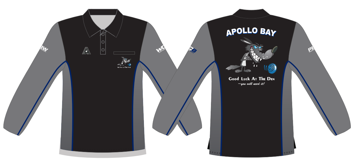 Apollo Bay Wolf Pack Men's Long Sleeved Polo