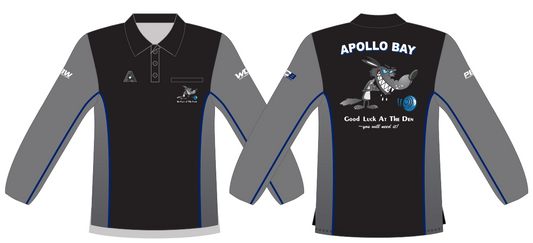 Apollo Bay Bowling Club Wolf Pack Ladies Long Sleeve Polo