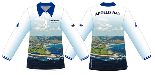 Apollo Bay Bowling Club Uniform Ladies Long Sleeve Polo