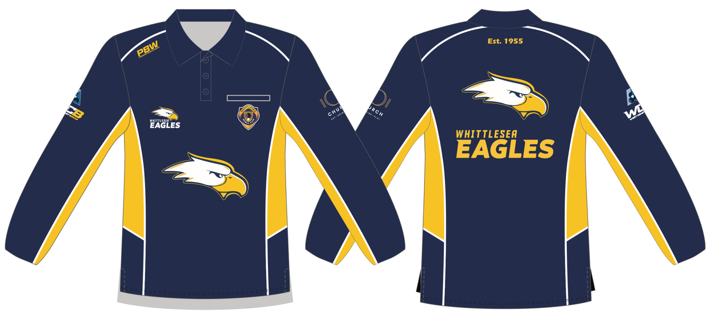 Whittlesea Eagles Men’s Long Sleeved Pennant Polo