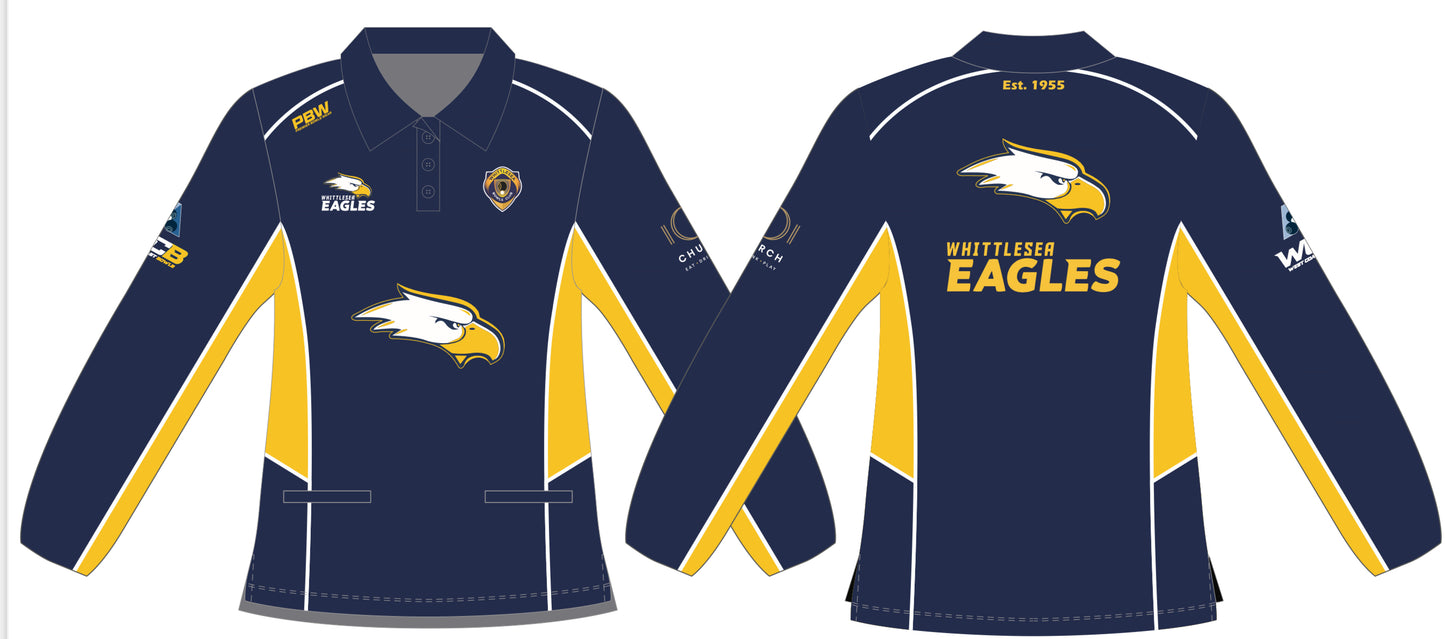 Whittlesea Eagles Ladies Pennant Long Sleeve Polo