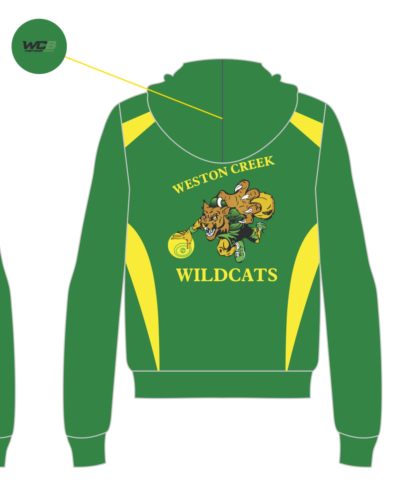 Weston Creek Bowling Club Unisex Zipped Hoodie
