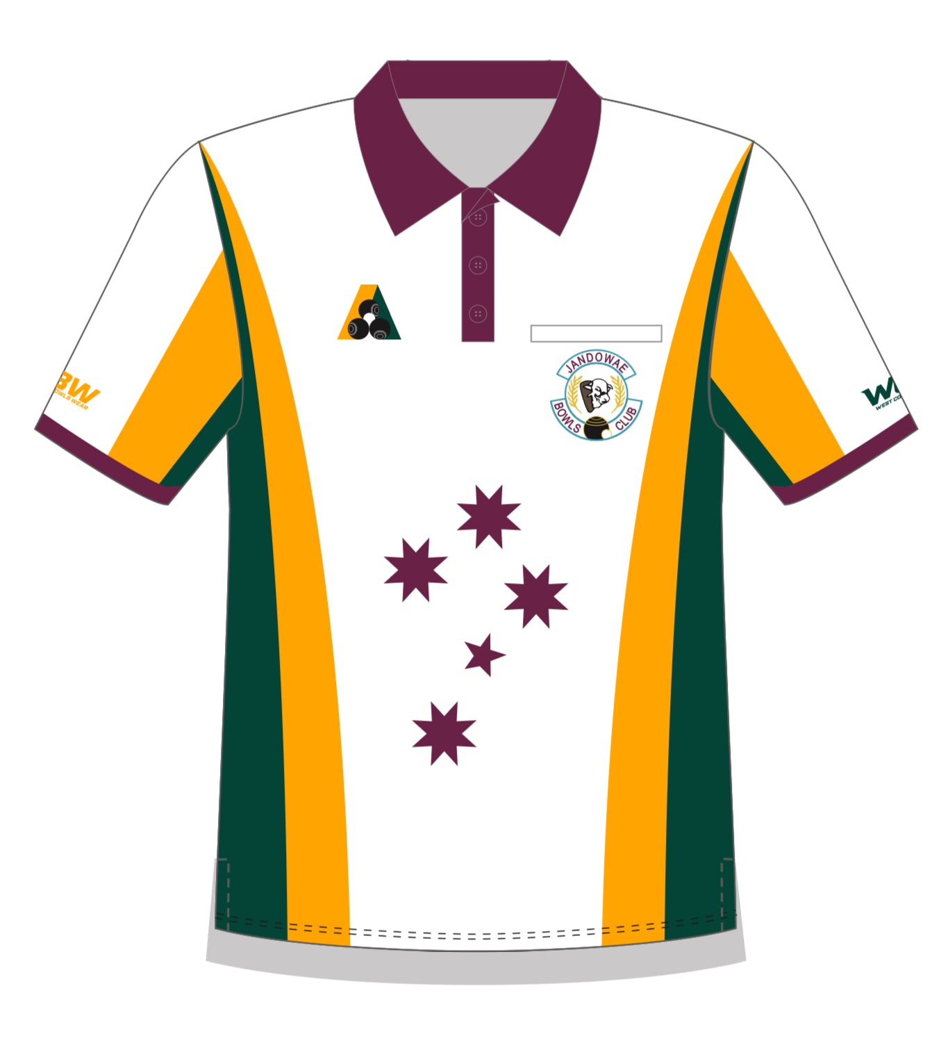 Jandowae Bowls Club Mens Short Sleeve Polo