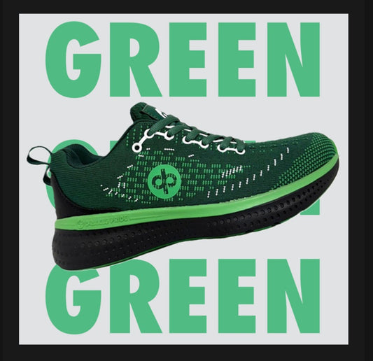 Drakes Pride Renegade 4E Width Lawn Bowls Shoes - Green