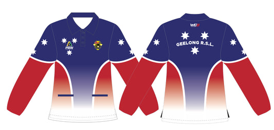 Geelong RSL Bowling Club Ladies Long Sleeve Polo