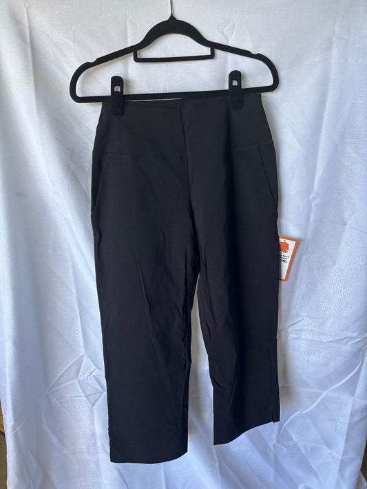Holland Park Ladies Stretchy 3/4 Citrine Capris - Black