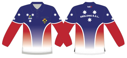 Geelong RSL Bowling Club Mens Long Sleeve Polo