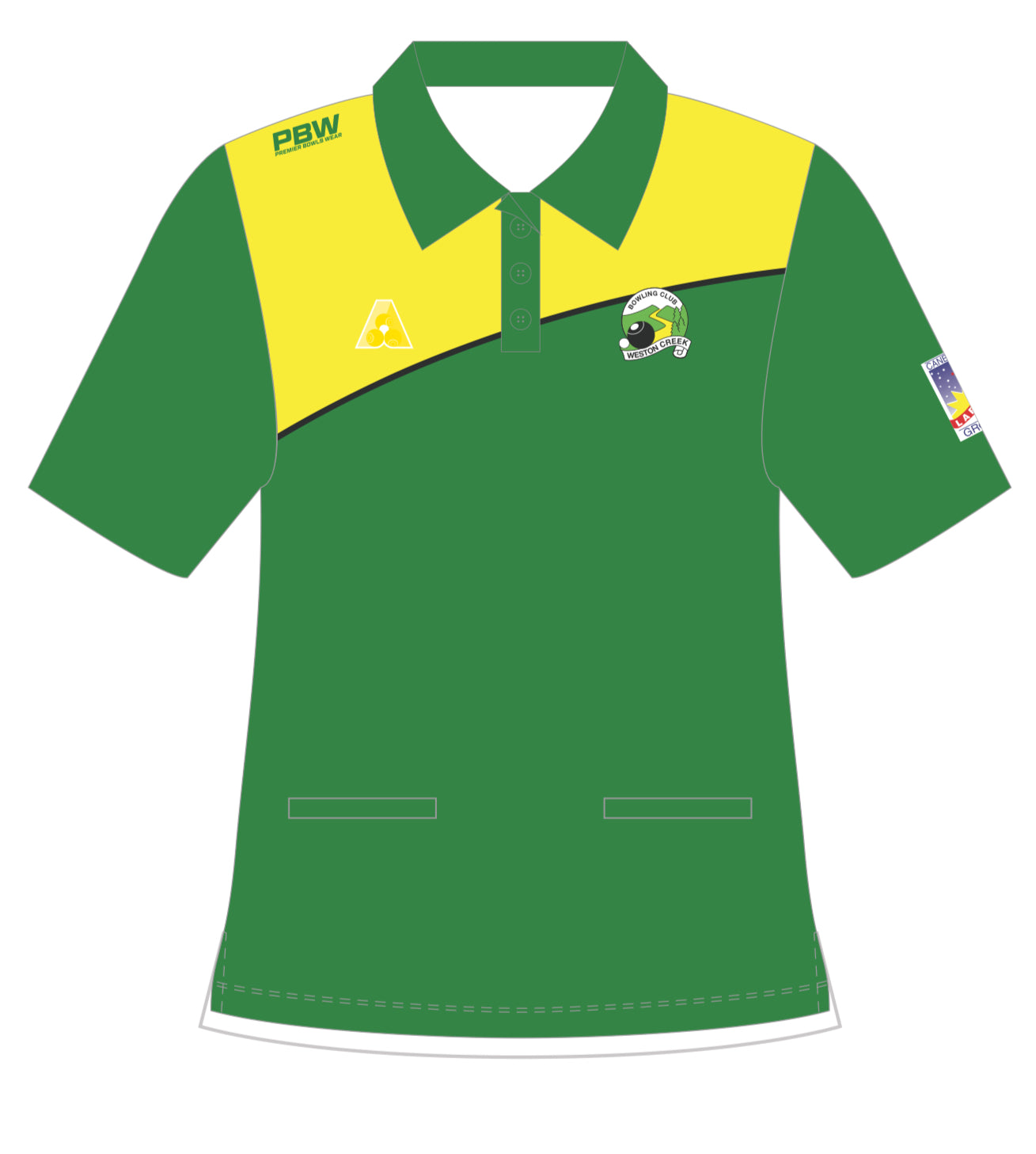 Weston Creek Bowling Club Ladies Short Sleeve Polo