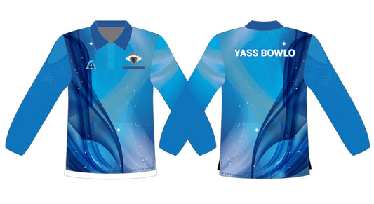 Yass Bowling Club Mens Long Sleeved Polo