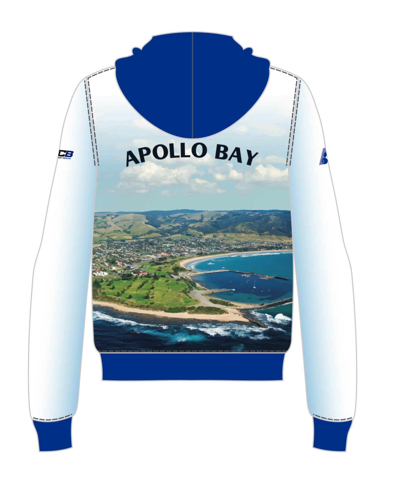 Apollo Bay Bowling Club Uniform Unisex Zipped Hoodie