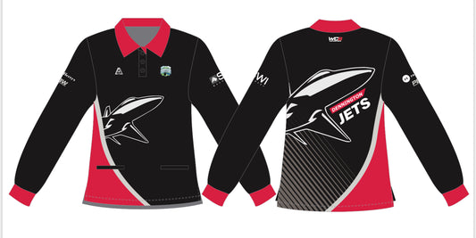 Dennington Bowling Club Uniform Ladies Long Sleeve Polo