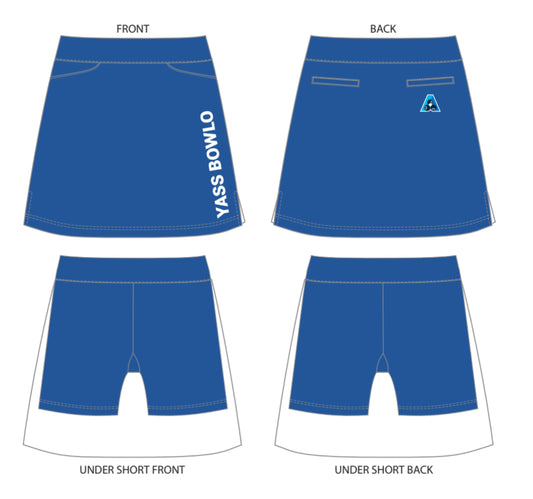 Yass Bowling Club Uniform Ladies Skort