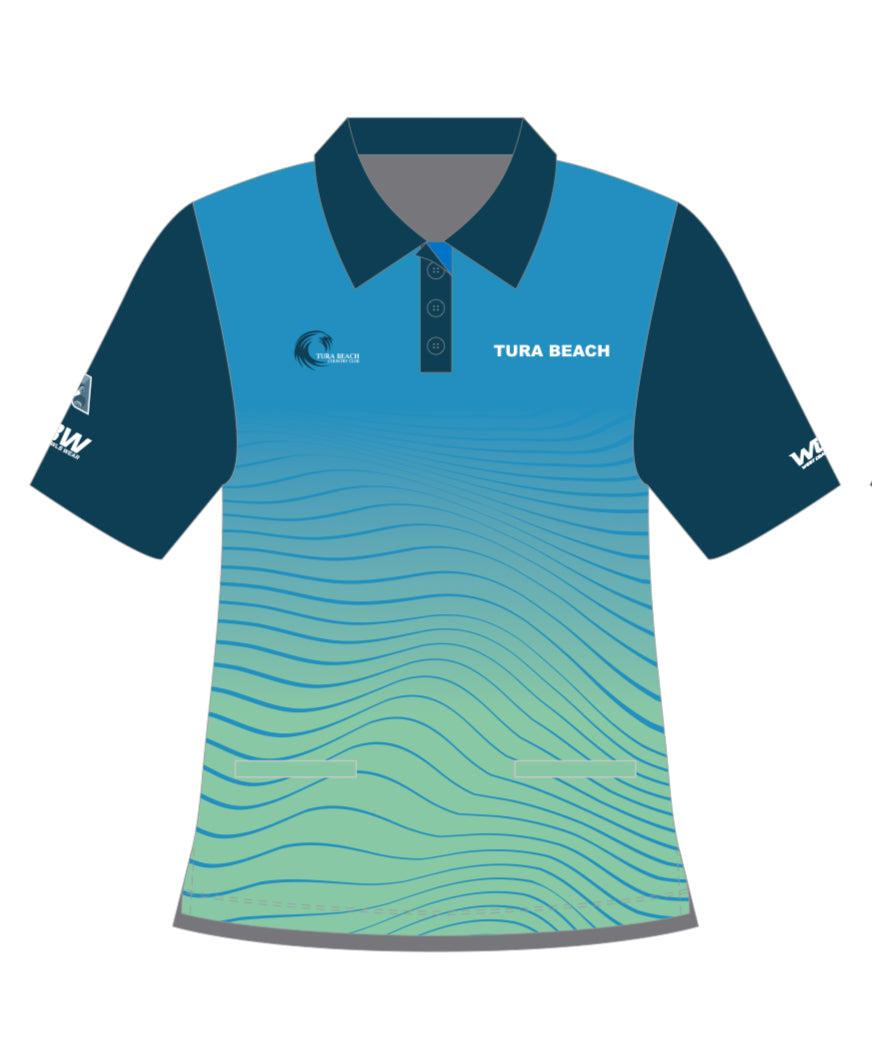 Tura Beach Bowling Club Ladies Short Sleeve Polo