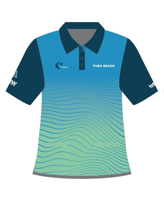 Tura Beach Bowling Club Ladies Short Sleeve Polo
