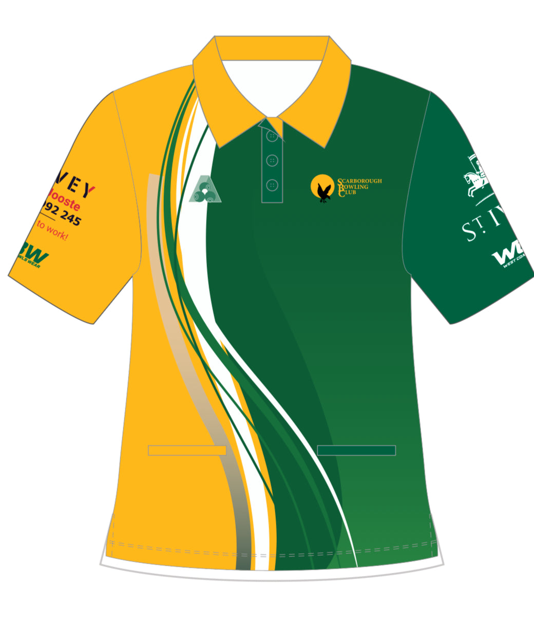 Scarborough Bowling Club Ladies Short Sleeve Polo