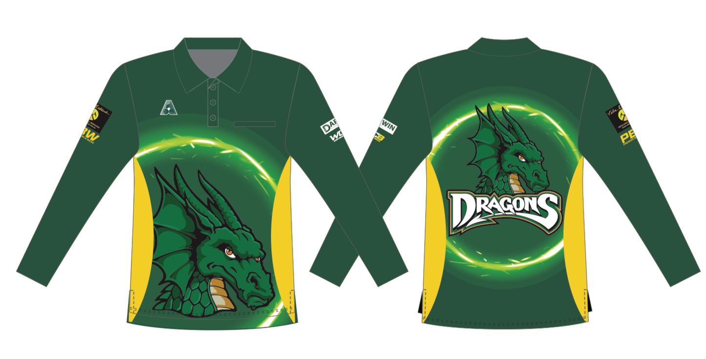 Dundee Dragons Mens Long Sleeve Polo