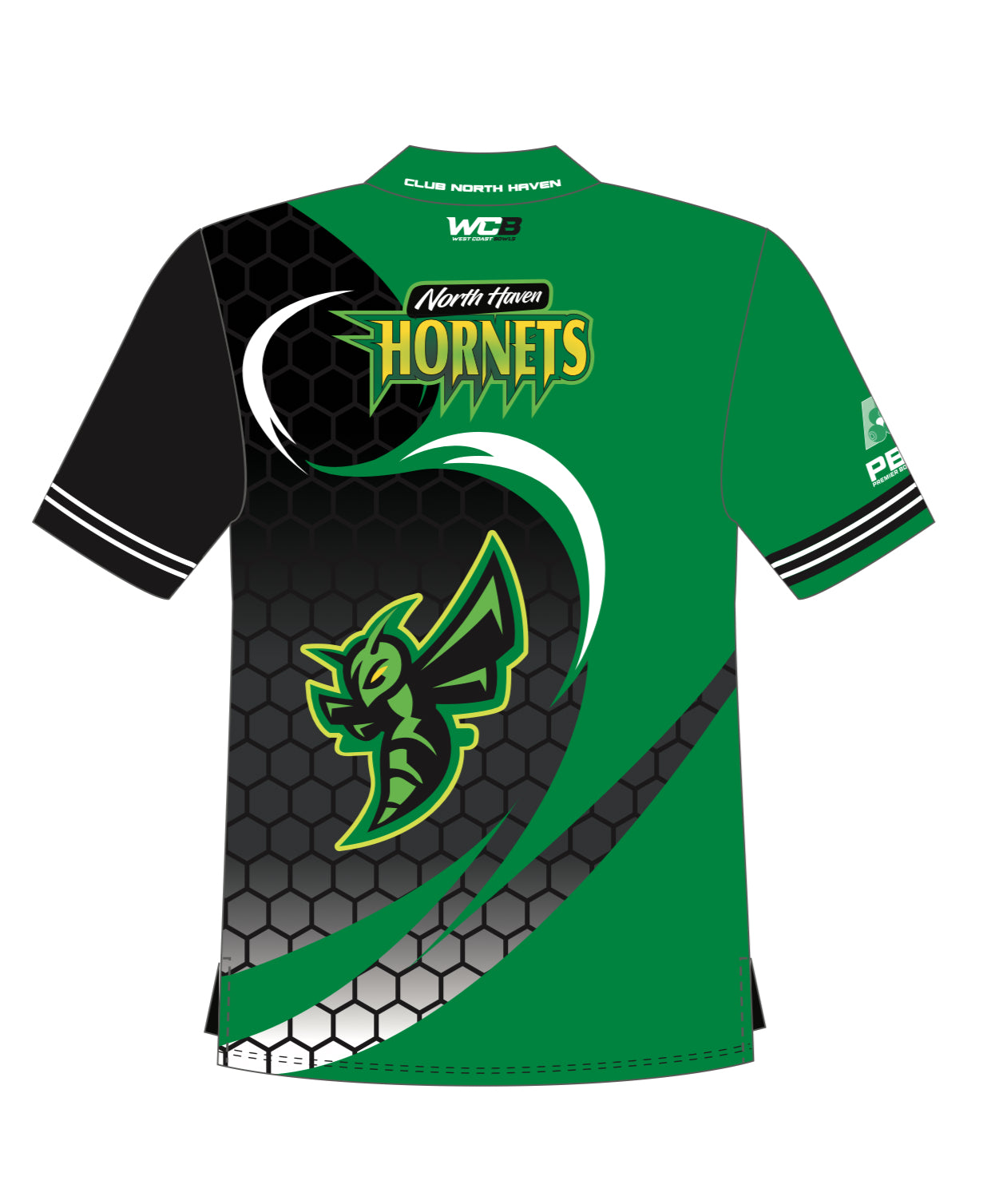 North Haven Hornets Mens Short Sleeve Polo