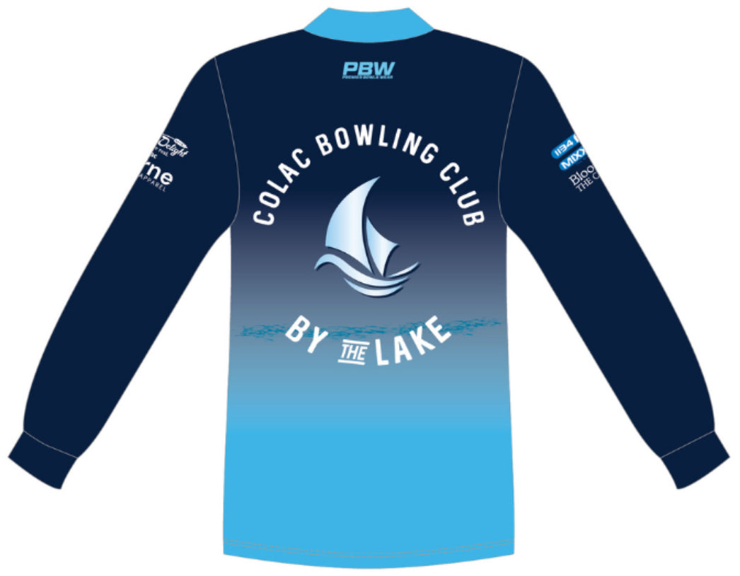 Colac Bowling Club Mens Long Sleeved Polo