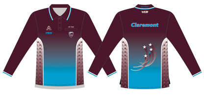 Claremont Bowls and Community Club Mens Long Sleeve Polo