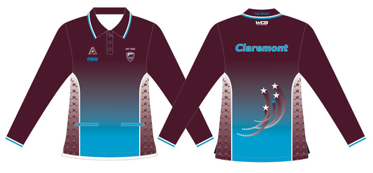 Claremont Bowls and Community Club Ladies Long Sleeve Polo