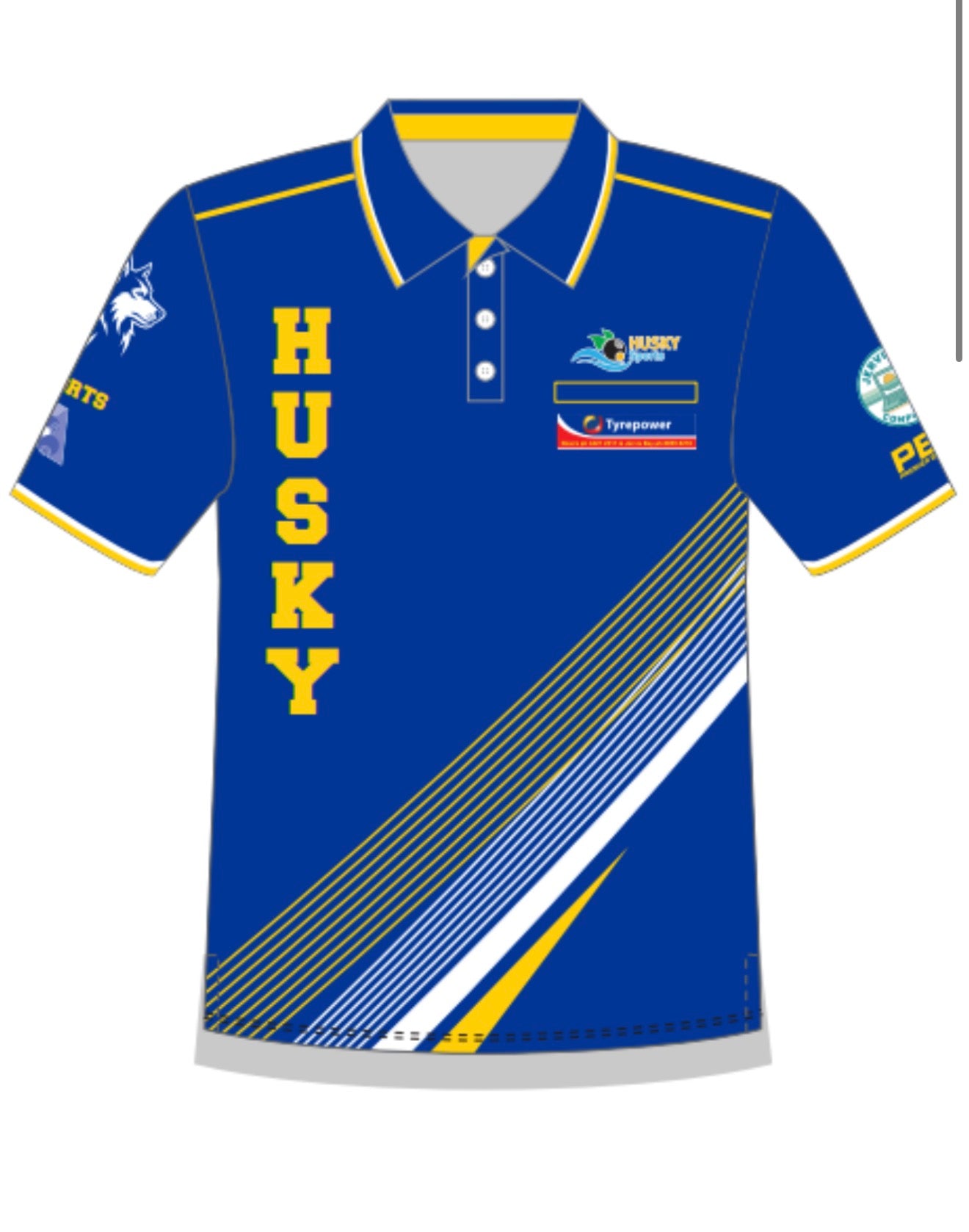 Husky Sports Mens Short Sleeve Polo
