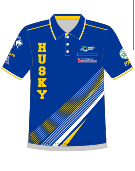 Husky Sports Mens Short Sleeve Polo