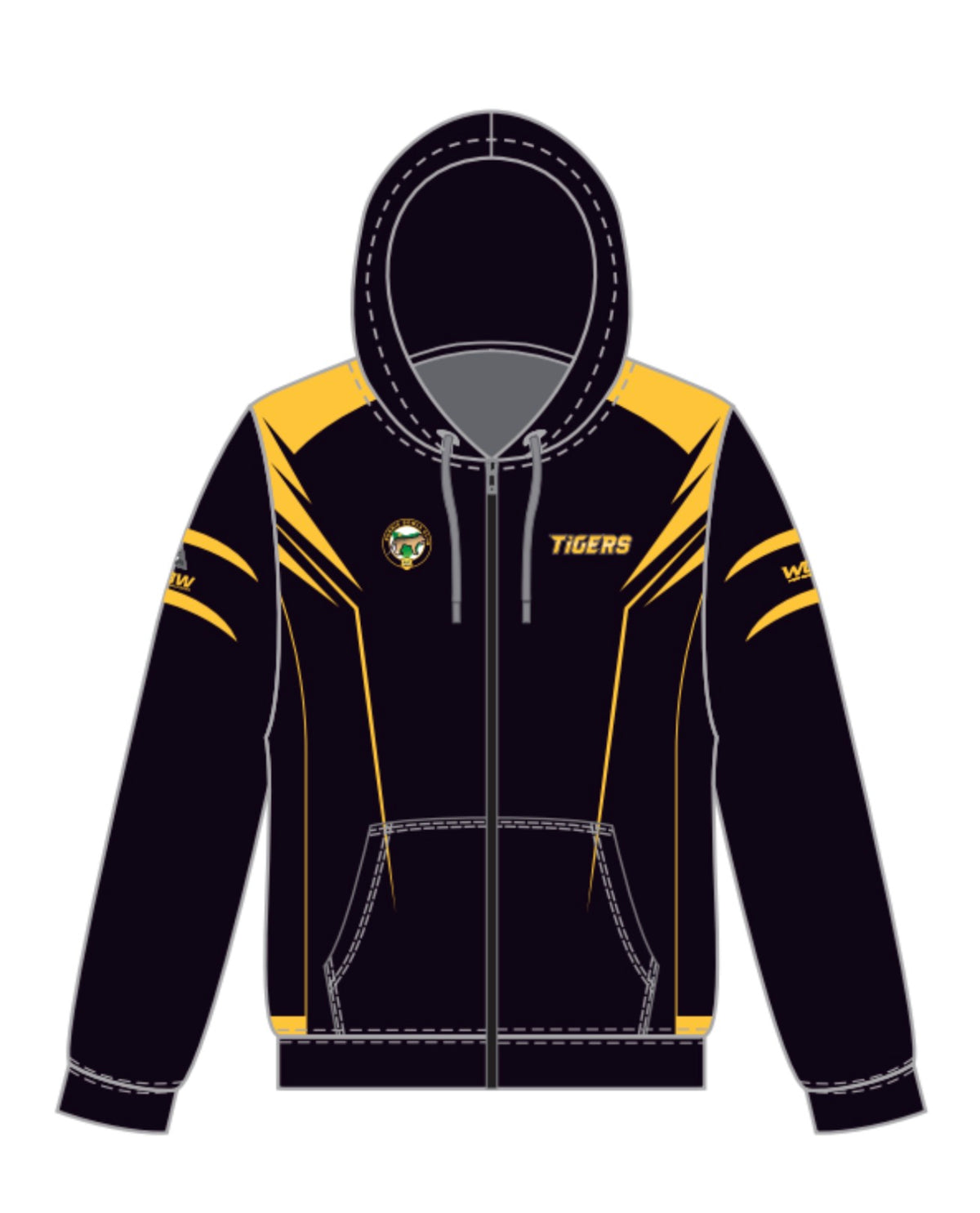 Burnie Social Zipped Hoody
