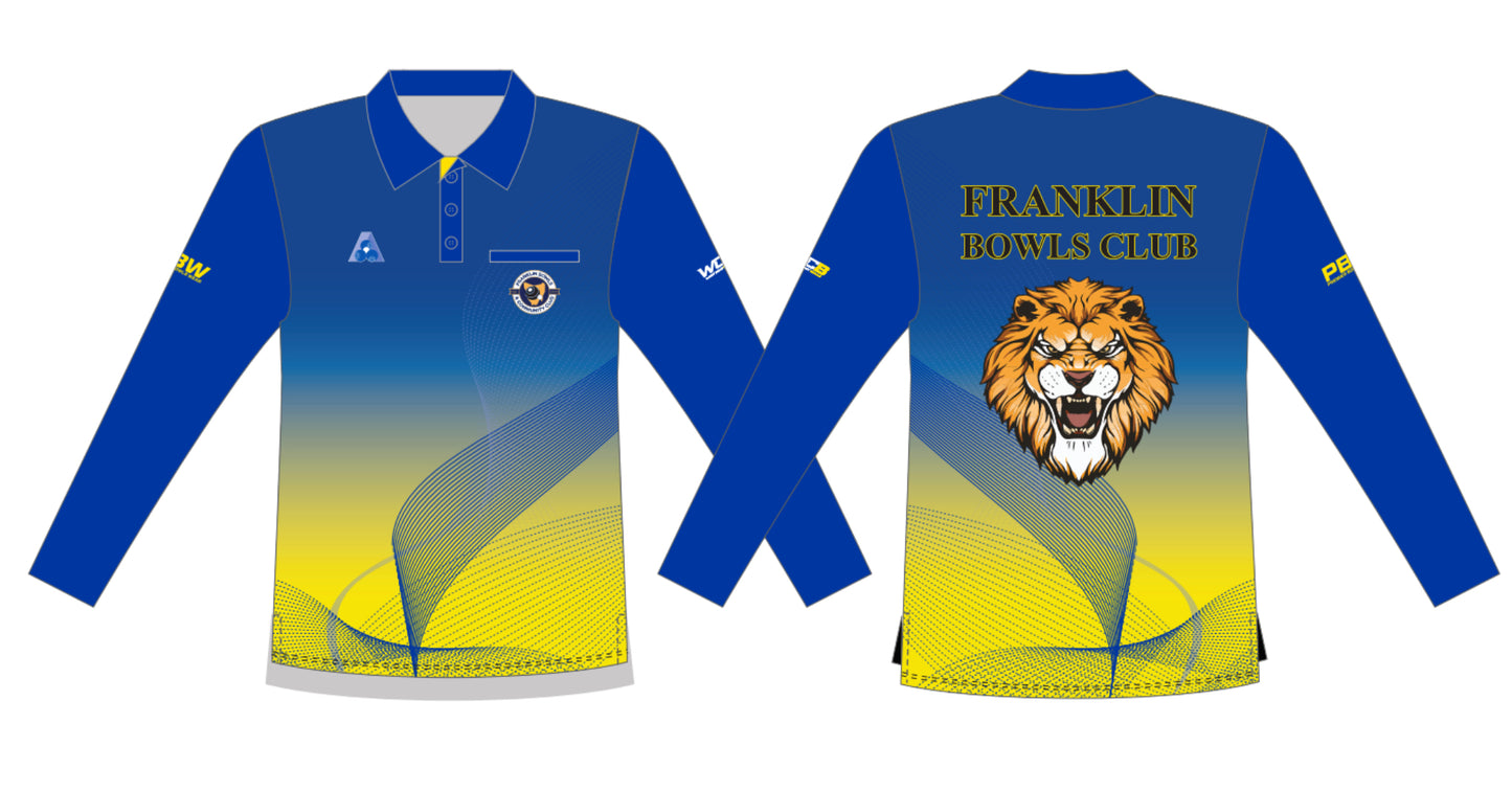 Franklin Bowls Club Mens Long Sleeve Polo