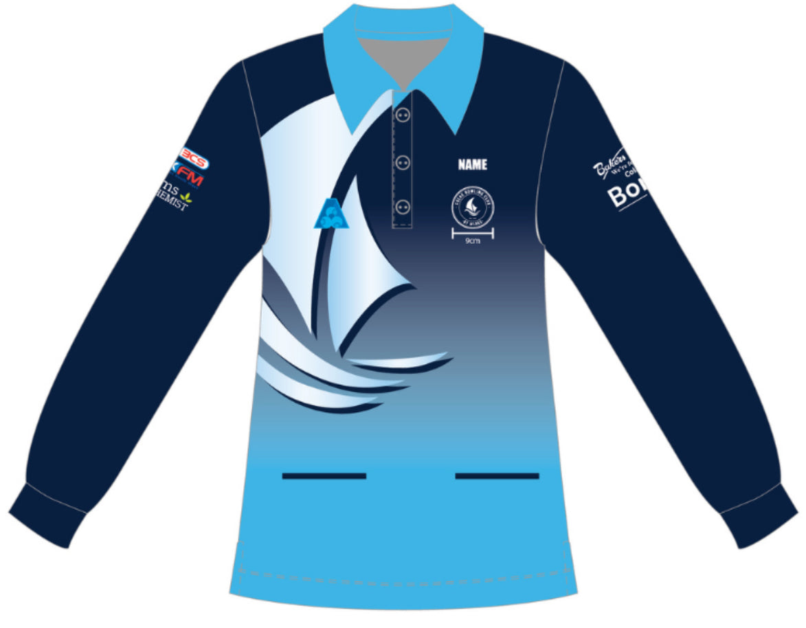 Colac Bowling Club Uniform Ladies Long Sleeve Polo