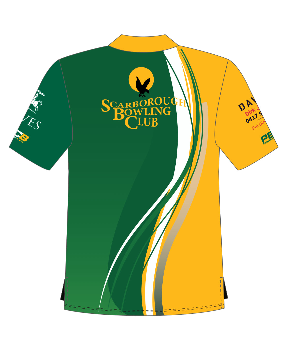 Scarborough Bowling Club Mens Short Sleeve Polo