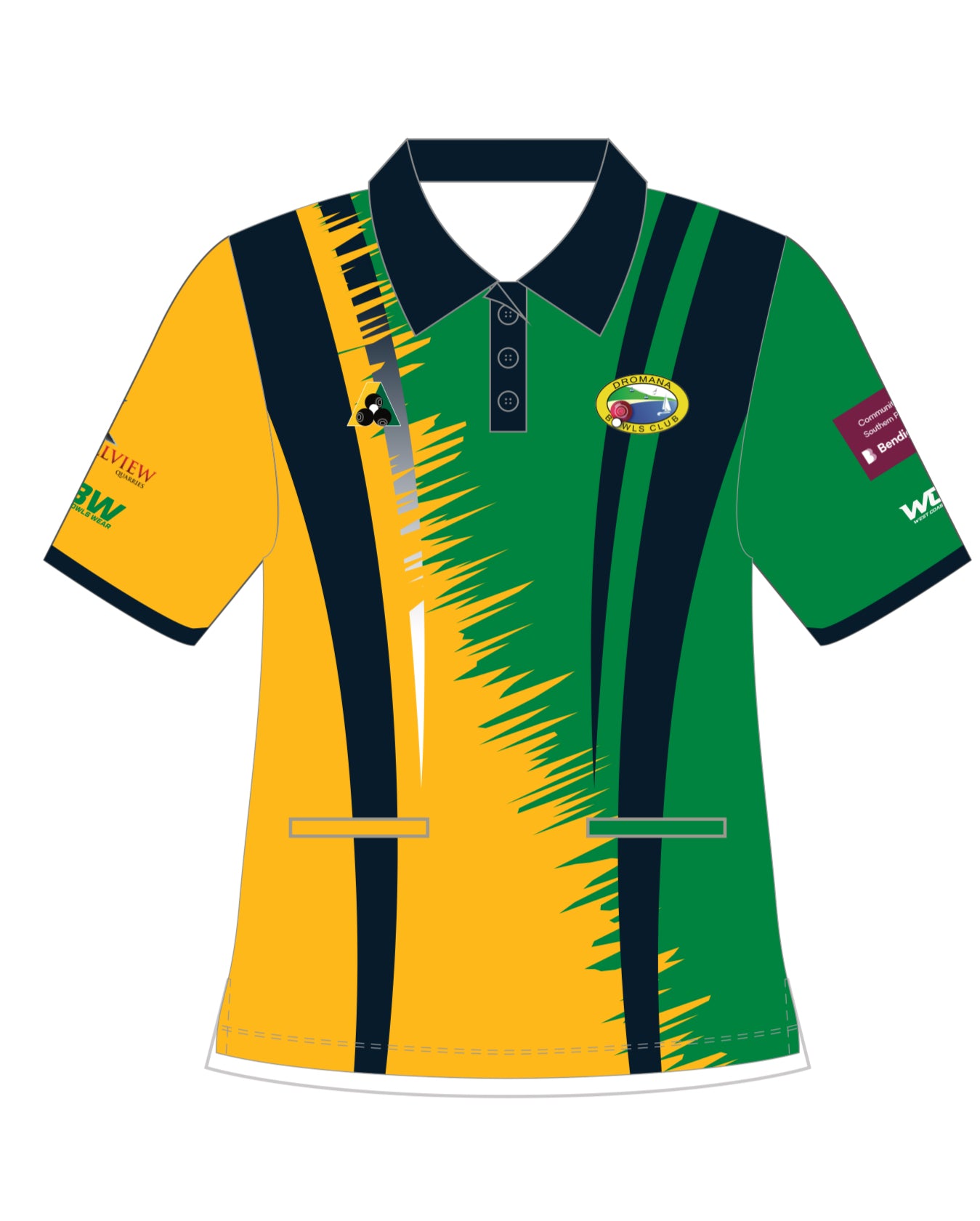 Dromana Bowling Club Ladies Short Sleeve Polo
