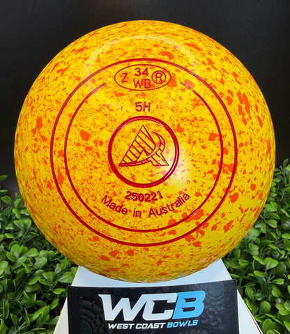 Aero Turbo Pro size 5 Dimple Grip Yellow