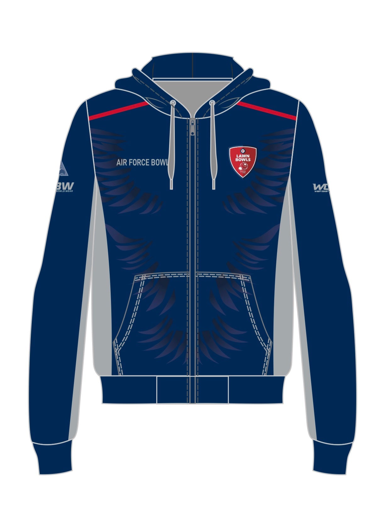 Airforce Bowls Unisex Zipped Hoodie