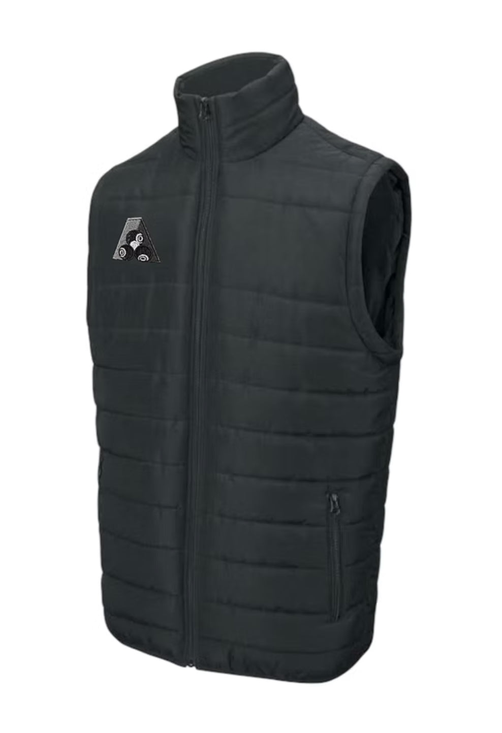 Domino Puffer Vest - Black