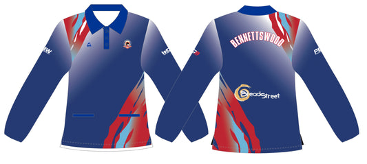 Bennettswood Bowling Club Ladies Long Sleeve Polo